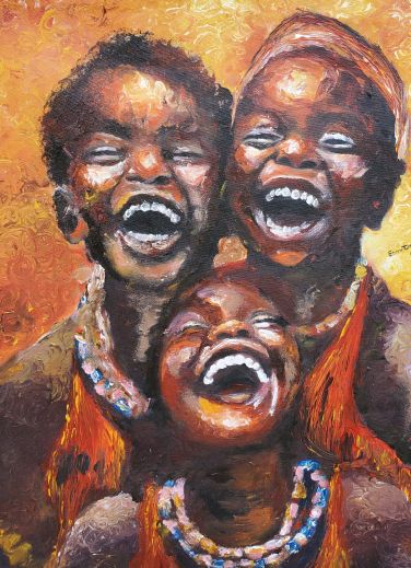 Voices of Humanity Original African Painting