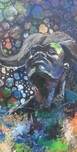 Buffalo Spirit, Original African Painting