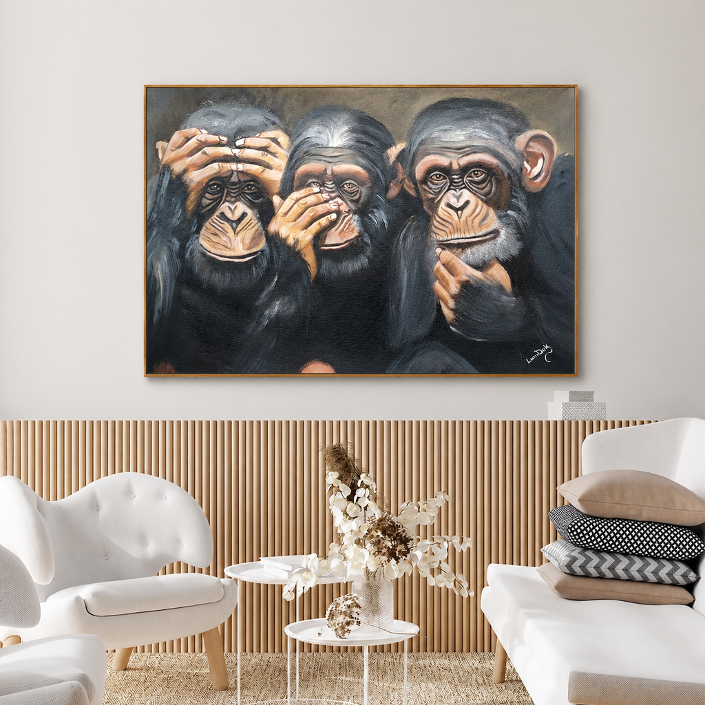 Silent Wisdom, Original African Painting