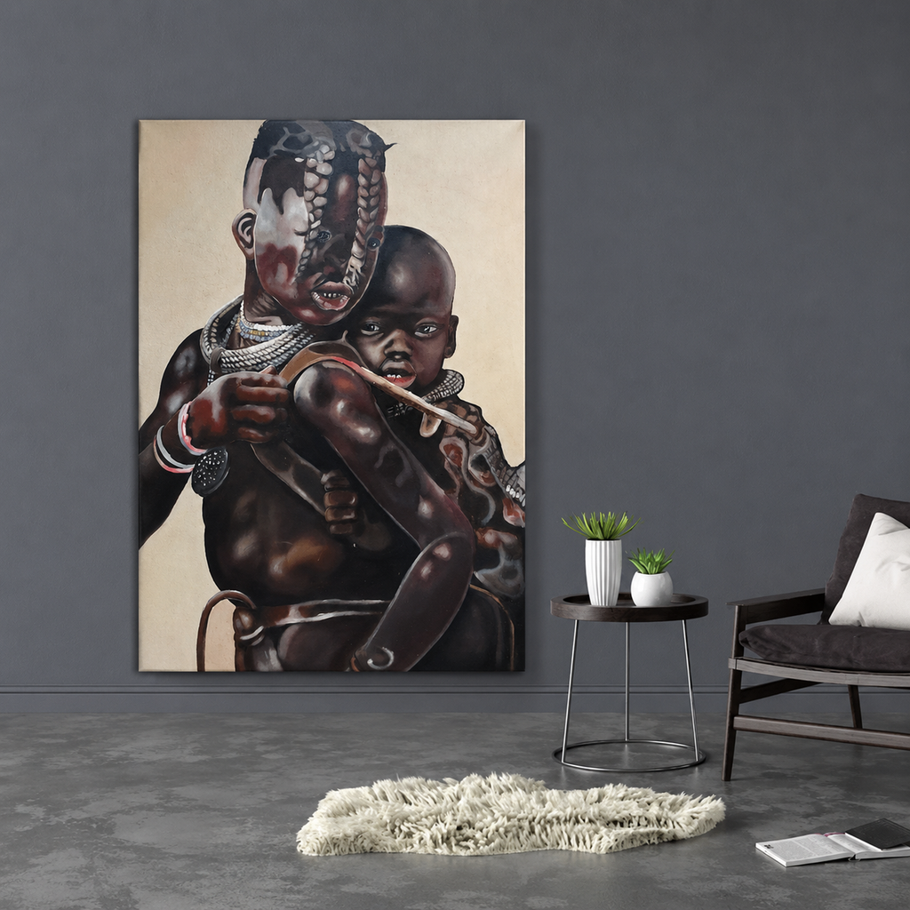 Guardian of Heritage, Original African Painting